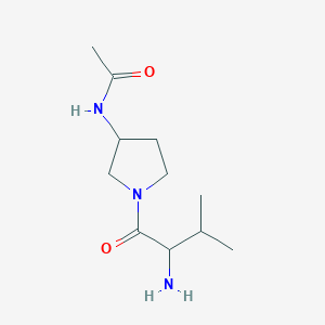 N-[1-(2-amino-3-methylbutanoyl)pyrrolidin-3-yl]acetamide