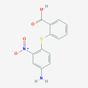 molecular formula C13H10N2O4S B1477842 2-(4-Amino-2-nitrophenylsulfanyl)-benzoic acid CAS No. 38299-19-3