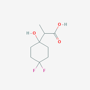 molecular formula C9H14F2O3 B1477844 2-(4,4-Difluoro-1-hydroxycyclohexyl)propanoic acid CAS No. 1809444-93-6