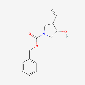 Benzyl 3-hydroxy-4-vinylpyrrolidine-1-carboxylate