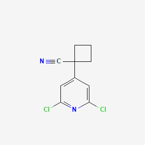 molecular formula C10H8Cl2N2 B1477848 1-(2,6-Dichloro-4-pyridyl)cyclobutanecarbonitrile CAS No. 1637398-75-4