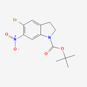 molecular formula C13H15BrN2O4 B1477849 Tert-butyl 5-bromo-6-nitroindoline-1-carboxylate CAS No. 1643573-92-5