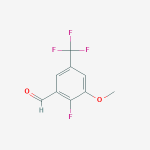 2-Fluoro-3-methoxy-5-(trifluoromethyl)benzaldehyde