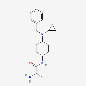 2-amino-N-[4-[benzyl(cyclopropyl)amino]cyclohexyl]propanamide