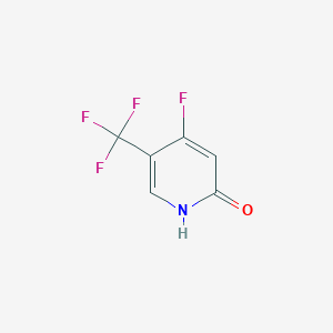 molecular formula C6H3F4NO B1477853 4-Fluoro-2-hydroxy-5-(trifluoromethyl)pyridine CAS No. 1227594-19-5