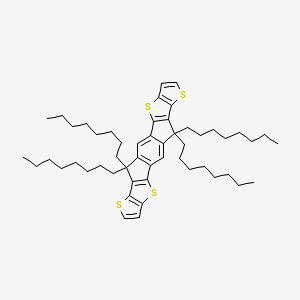 12,12,24,24-Tetraoctyl-5,9,17,21-tetrathiaheptacyclo[13.9.0.03,13.04,11.06,10.016,23.018,22]tetracosa-1(15),2,4(11),6(10),7,13,16(23),18(22),19-nonaene