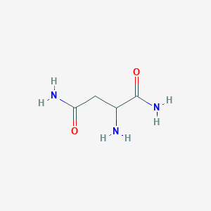 molecular formula C4H9N3O2 B14778549 2-Aminosuccinamide 