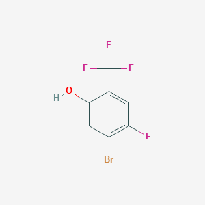 molecular formula C7H3BrF4O B1477855 5-Bromo-4-fluoro-2-(trifluoromethyl)phenol CAS No. 1807085-75-1