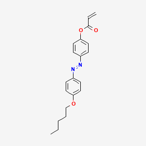 molecular formula C20H22N2O3 B14778552 4-((4-(Pentyloxy)phenyl)diazenyl)phenyl acrylate 