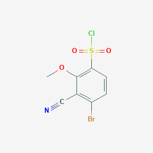 4-Bromo-3-cyano-2-methoxybenzenesulfonyl chloride