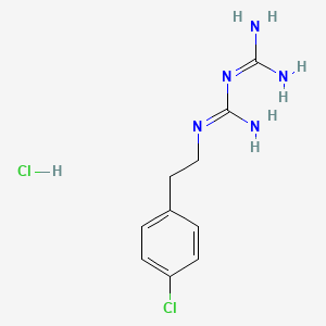 molecular formula C10H15Cl2N5 B1477859 {N''-[2-(4-氯苯基)乙基]氨甲酰氨基甲酰胺盐酸盐} CAS No. 110181-28-7