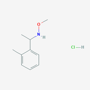 molecular formula C10H16ClNO B1477860 Methoxy[1-(2-methylphenyl)ethyl]amine hydrochloride CAS No. 1803584-31-7