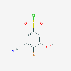 4-Bromo-3-cyano-5-methoxybenzenesulfonyl chloride
