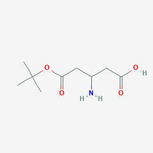 molecular formula C9H17NO4 B14778686 (3R)-3-amino-5-(tert-butoxy)-5-oxopentanoic acid 