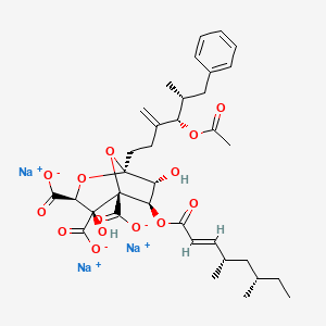 molecular formula C35H43Na3O14 B1477869 扎拉戈酸 A 三钠盐 CAS No. 144541-82-2