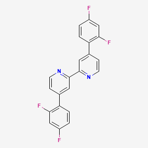 molecular formula C22H12F4N2 B14778705 4,4'-Bis(2,4-difluorophenyl)-2,2'-bipyridine 