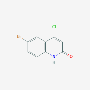 molecular formula C9H5BrClNO B1477871 6-Bromo-4-chloroquinolin-2(1H)-one CAS No. 98591-38-9