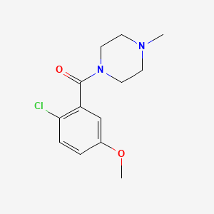 molecular formula C13H17ClN2O2 B14778722 (2-Chloro-5-methoxyphenyl)(4-methylpiperazin-1-yl)methanone 