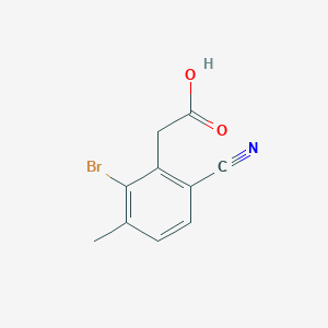 molecular formula C10H8BrNO2 B1477873 2-(2-Bromo-6-cyano-3-methylphenyl)acetic acid CAS No. 1807165-67-8