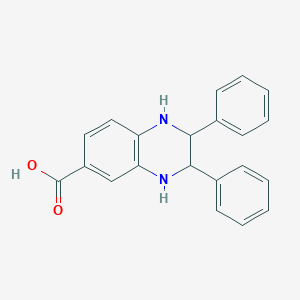 molecular formula C21H18N2O2 B14778733 2,3-Diphenyl-1,2,3,4-tetrahydroquinoxaline-6-carboxylic acid 