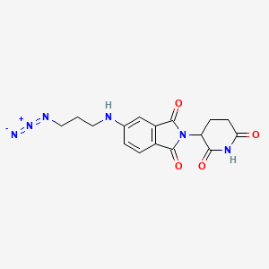 molecular formula C16H16N6O4 B14778772 Pomalidomide-5'-C3-azide 