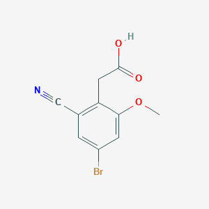 molecular formula C10H8BrNO3 B1477886 4-Bromo-2-cyano-6-methoxyphenylacetic acid CAS No. 1805188-02-6