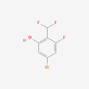 molecular formula C7H4BrF3O B1477890 5-Bromo-2-(difluoromethyl)-3-fluorophenol CAS No. 1807005-59-9