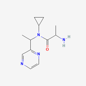 2-Amino-N-cyclopropyl-N-((S)-1-(pyrazin-2-yl)ethyl)propanamide