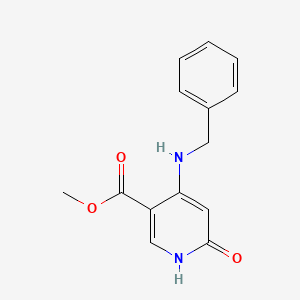 molecular formula C14H14N2O3 B14778961 methyl 4-(benzylamino)-6-oxo-1H-pyridine-3-carboxylate 