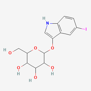 2-(hydroxymethyl)-6-[(5-iodo-1H-indol-3-yl)oxy]oxane-3,4,5-triol