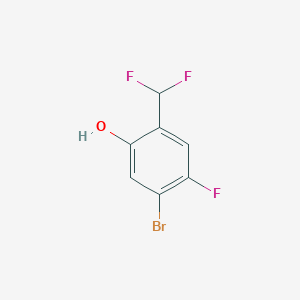 molecular formula C7H4BrF3O B1477899 5-Bromo-2-(difluoromethyl)-4-fluorophenol CAS No. 1805027-61-5