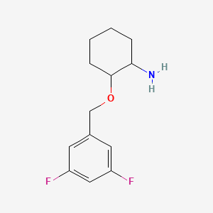 molecular formula C13H17F2NO B14779032 (1S,2S)-2-((3,5-Difluorobenzyl)oxy)cyclohexanamine 