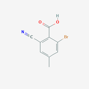 molecular formula C9H6BrNO2 B1477905 2-Bromo-6-cyano-4-methylbenzoic acid CAS No. 1805580-32-8