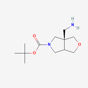 tert-butyl (3aS)-3a-(aminomethyl)-3,4,6,6a-tetrahydro-1H-furo[3,4-c]pyrrole-5-carboxylate