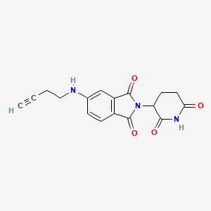 molecular formula C17H15N3O4 B14779062 Pomalidomide-5'-C2-alkyne 