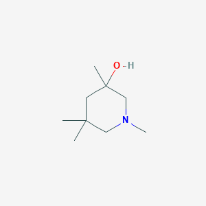 molecular formula C9H19NO B14779071 1,3,5,5-Tetramethylpiperidin-3-ol 