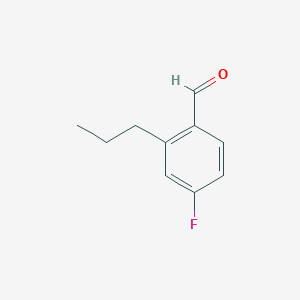 molecular formula C10H11FO B14779075 4-Fluoro-2-propylbenzaldehyde 