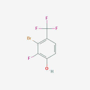 molecular formula C7H3BrF4O B1477908 3-Bromo-2-fluoro-4-(trifluoromethyl)phenol CAS No. 1805552-50-4