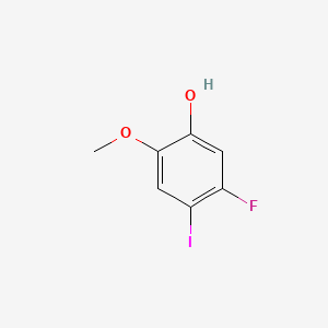 molecular formula C7H6FIO2 B14779080 5-Fluoro-4-iodo-2-methoxyphenol 