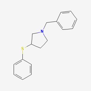 molecular formula C17H19NS B14779095 1-Benzyl-3-(phenylthio)pyrrolidine 