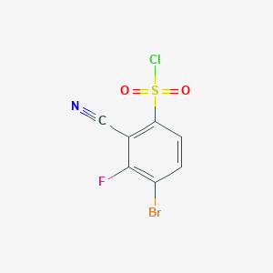 molecular formula C7H2BrClFNO2S B1477910 4-Bromo-2-cyano-3-fluorobenzenesulfonyl chloride CAS No. 1806848-12-3