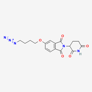 molecular formula C17H17N5O5 B14779104 Thalidomide-5'-O-C4-azide 