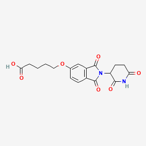 molecular formula C18H18N2O7 B14779124 Thalidomide-5'-O-C4-acid 