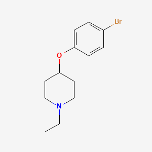 molecular formula C13H18BrNO B14779145 4-(4-Bromophenoxy)-1-ethylpiperidine 