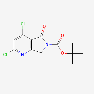 tert-butyl 2,4-dichloro-5-oxo-7H-pyrrolo[3,4-b]pyridine-6-carboxylate