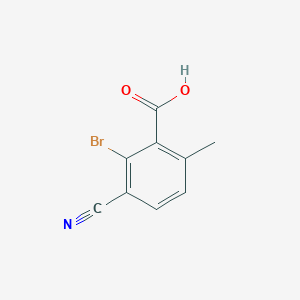 molecular formula C9H6BrNO2 B1477918 2-Bromo-3-cyano-6-methylbenzoic acid CAS No. 1805529-10-5