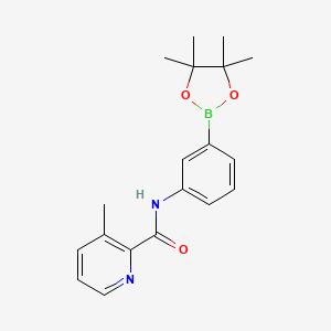 3-methyl-N-[3-(4,4,5,5-tetramethyl-1,3,2-dioxaborolan-2-yl)phenyl]pyridine-2-carboxamide