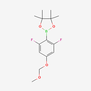 2-(2,6-Difluoro-4-(methoxymethoxy)phenyl)-4,4,5,5-tetramethyl-1,3,2-dioxaborolane