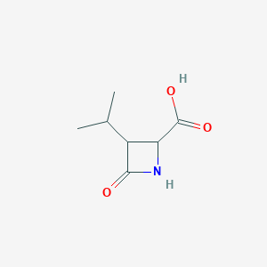 molecular formula C7H11NO3 B14779233 4-Oxo-3-propan-2-ylazetidine-2-carboxylic acid 