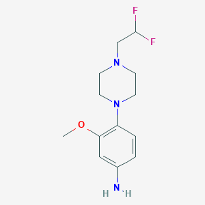 4-(4-(2,2-Difluoroethyl)piperazin-1-yl)-3-methoxyaniline